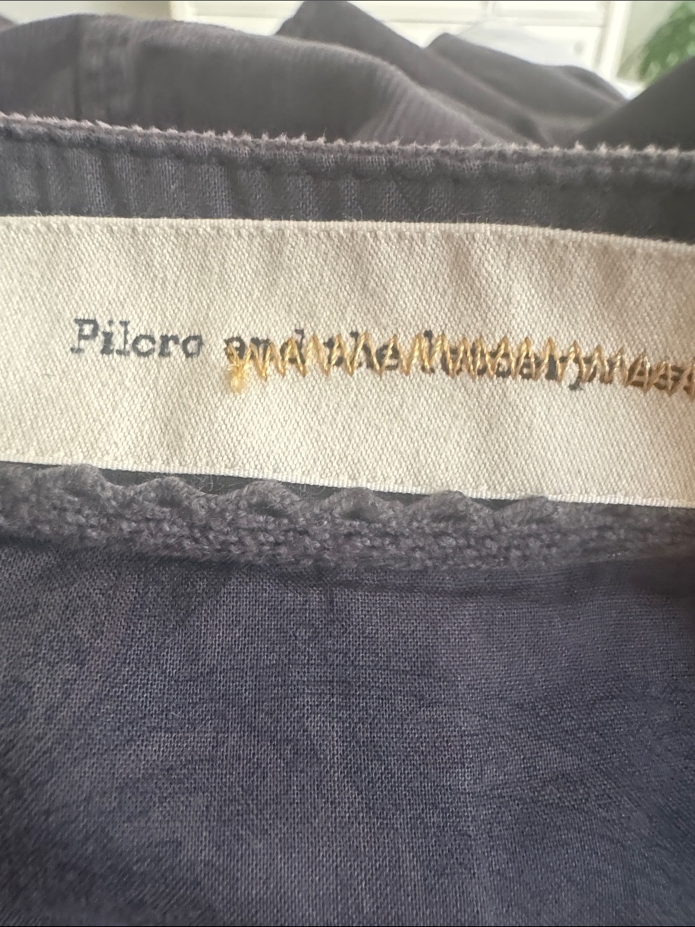 Pilcro Gray Corduroy A-Line Flared Hem Skirt Boho Work Party Casual Midi 6 8 - Picture 4 of 6